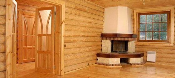 Decorating a wooden house inside with your own hands