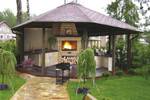 gazebos with barbecue and stove