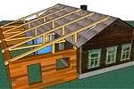 addition to a wooden house projects