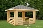 gazebo with your own hands made of wood step by step