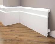 Floor wide plastic skirting boards