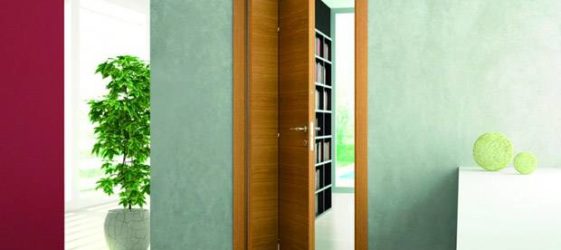 Folding interior door-book