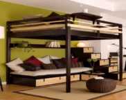 Loft bed for adults and children