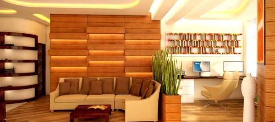 Decorative panels for interior wall decoration