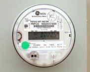 Electric meter transmitting readings