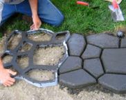 DIY paving slabs