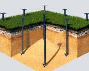 Screw piles for foundation