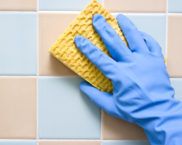 How to clean the seams between bathroom tiles