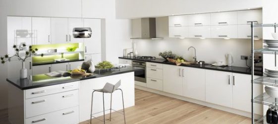 White kitchens in the interior