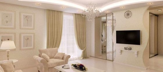 Beige color in the interior: photo