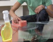 How to wash glue from plastic tape