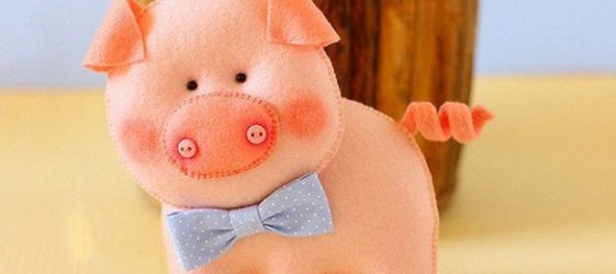 Do-it-yourself New Year symbol (pig)