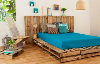 DIY pallet bed: step by step, photo